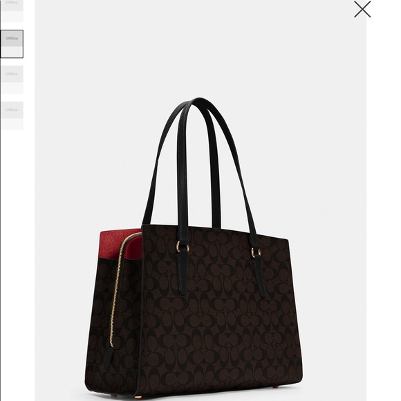 COACH Carryall 40 In Signature Tote New Without Tags - Picture 3 of 4